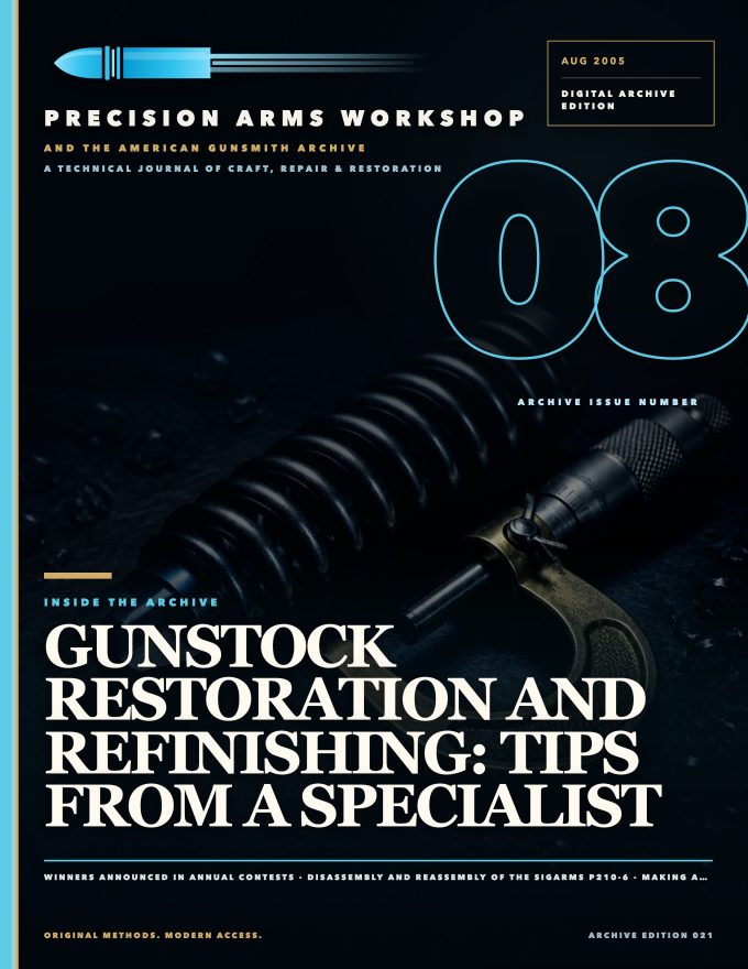 August 2005 cover — Gunsmith Magazine, The American Gunsmith Archive