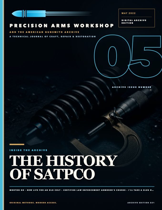 May 2022 cover — Gunsmith Magazine, The American Gunsmith Archive