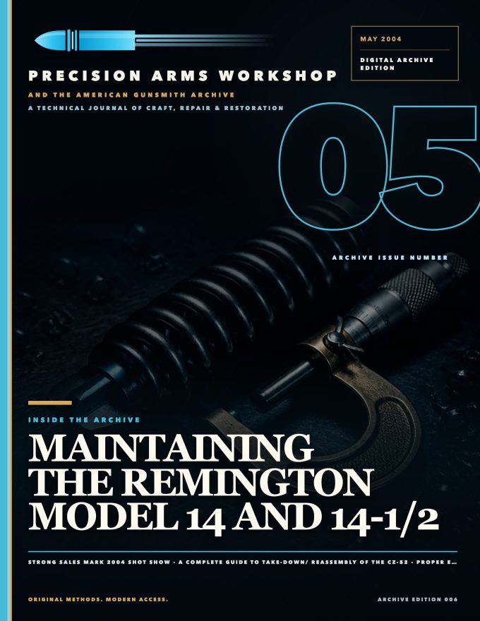 May 2004 cover — Gunsmith Magazine, The American Gunsmith Archive