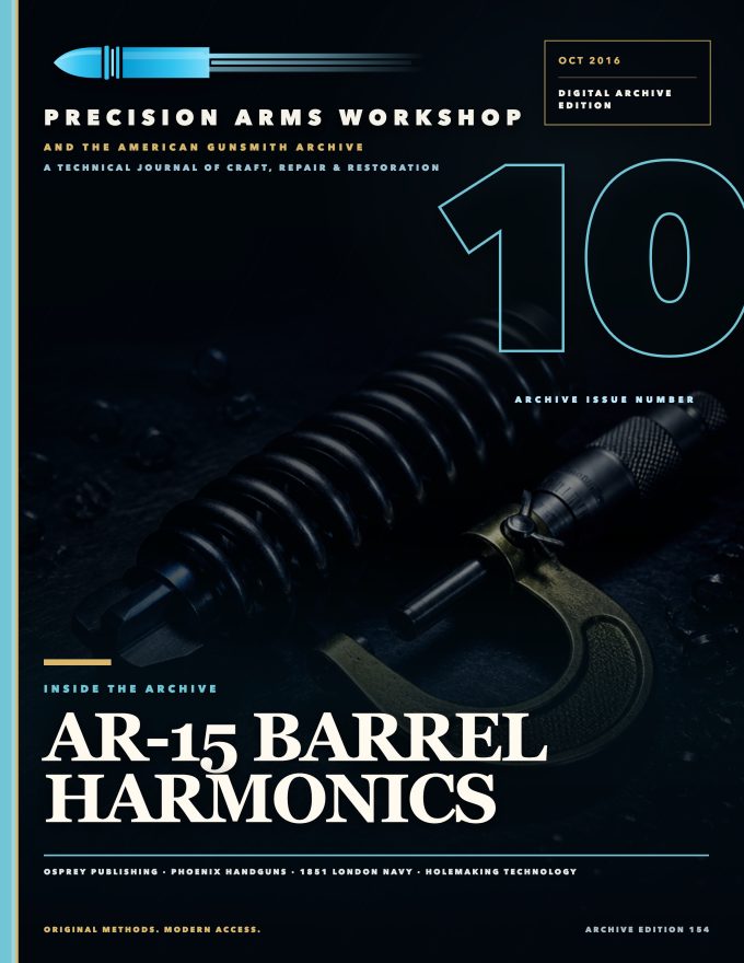October 2016 cover — Gunsmith Magazine, The American Gunsmith Archive
