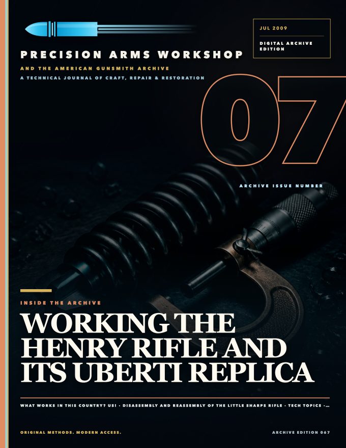 July 2009 cover — Gunsmith Magazine, The American Gunsmith Archive