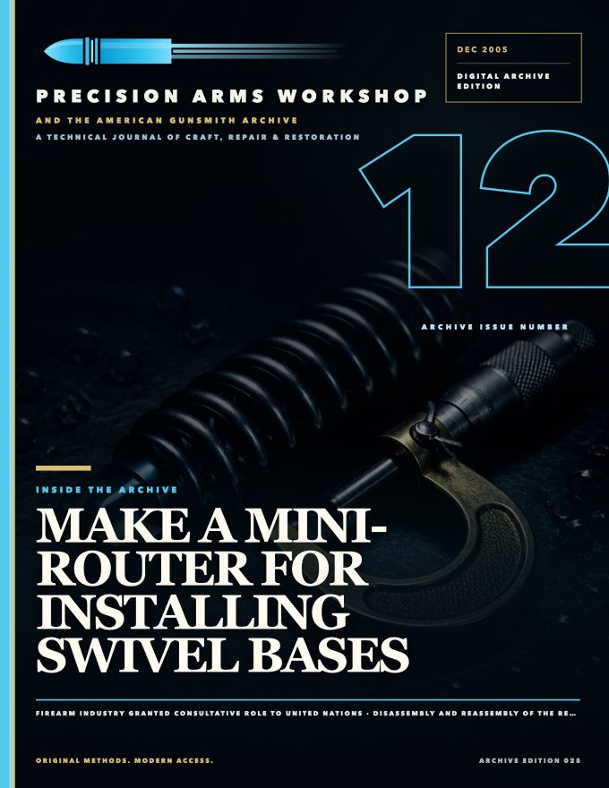 December 2005 cover — Gunsmith Magazine, The American Gunsmith Archive