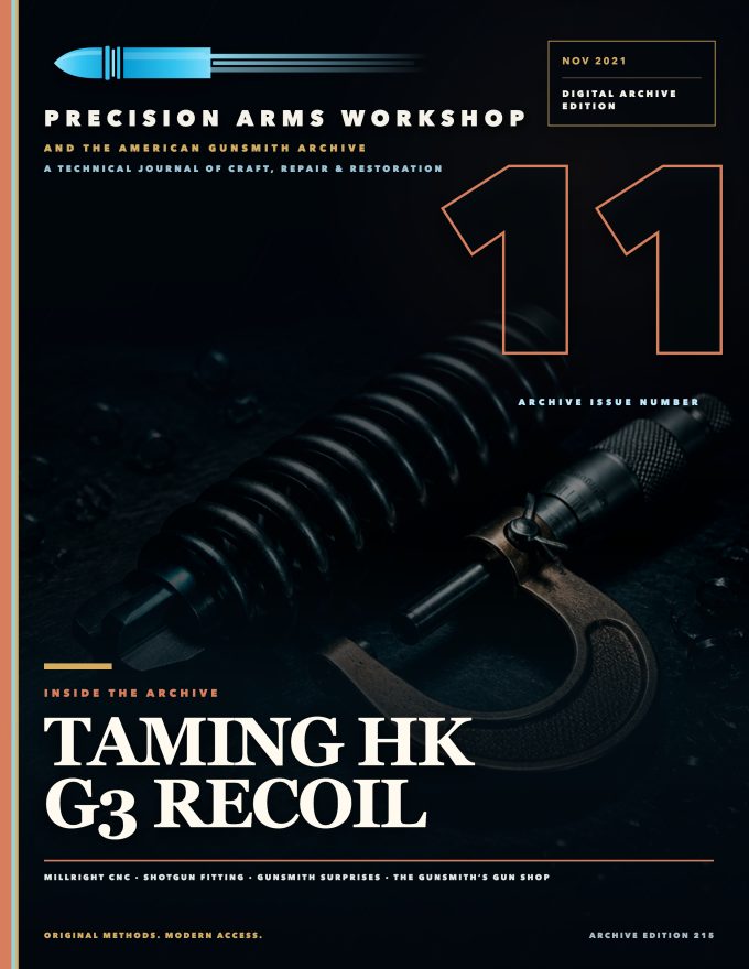 November 2021 cover — Gunsmith Magazine, The American Gunsmith Archive