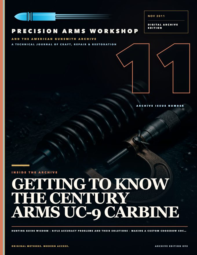 November 2011 cover — Gunsmith Magazine, The American Gunsmith Archive