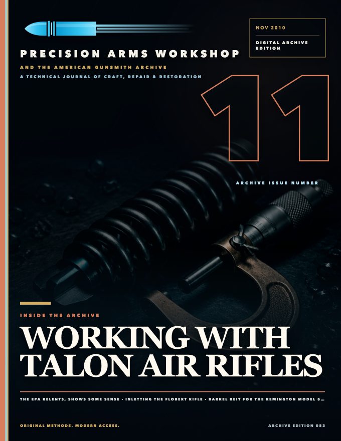 November 2010 cover — Gunsmith Magazine, The American Gunsmith Archive