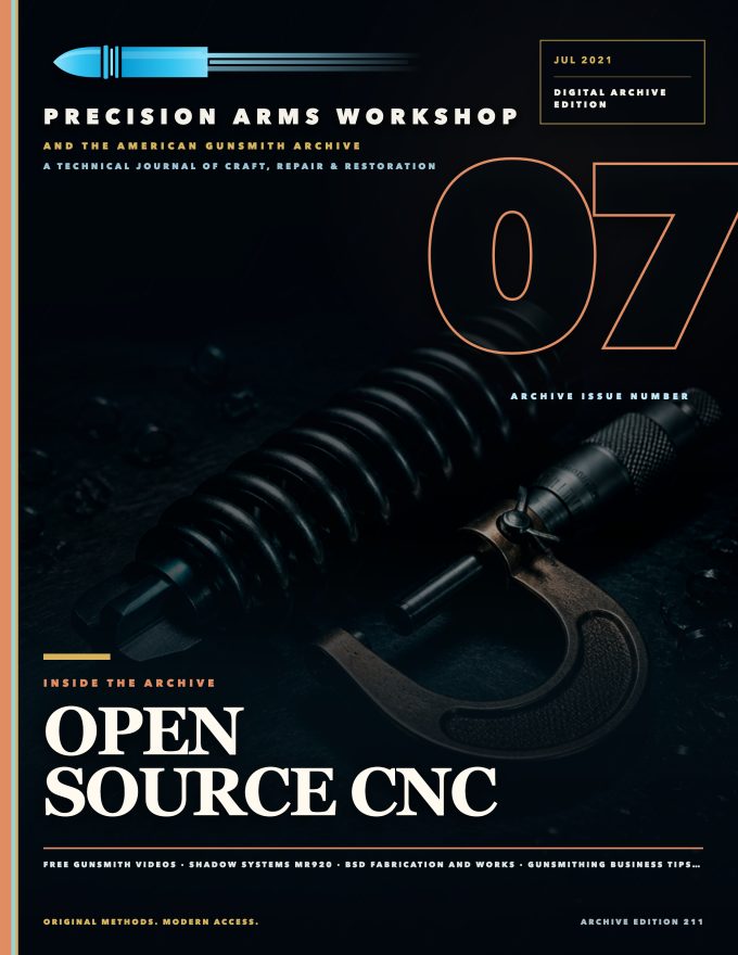 July 2021 cover — Gunsmith Magazine, The American Gunsmith Archive