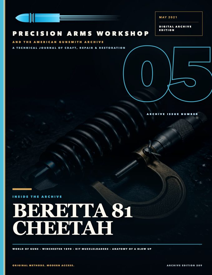 May 2021 cover — Gunsmith Magazine, The American Gunsmith Archive