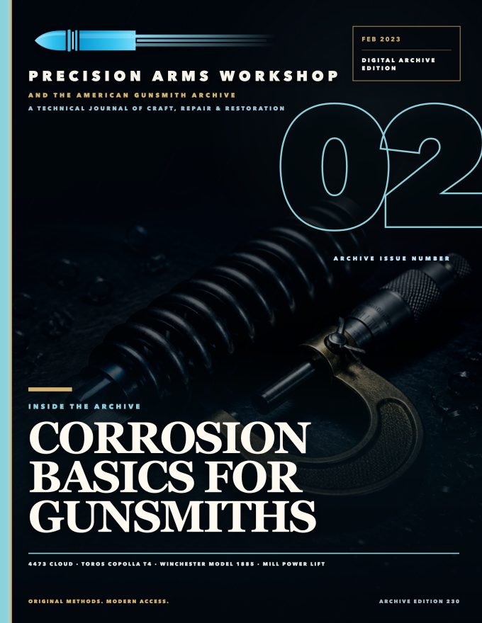 February 2023 cover — Gunsmith Magazine, The American Gunsmith Archive