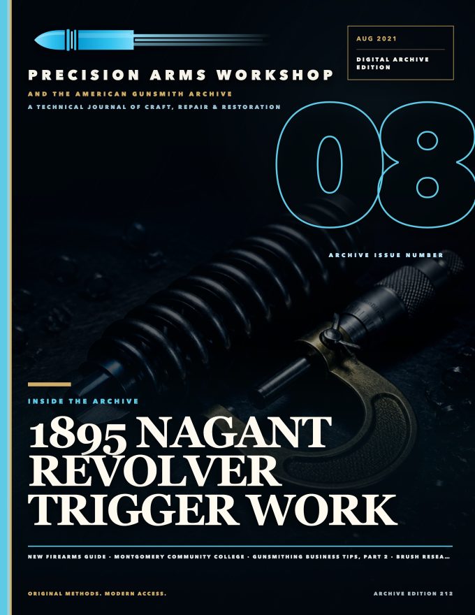 August 2021 cover — Gunsmith Magazine, The American Gunsmith Archive