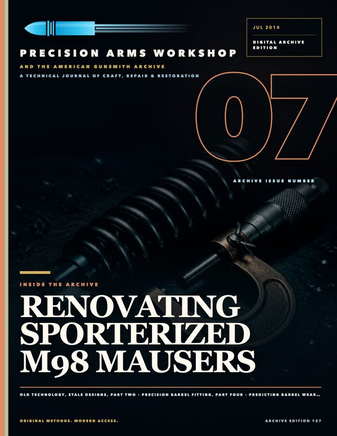 July 2014 cover — Gunsmith Magazine, The American Gunsmith Archive