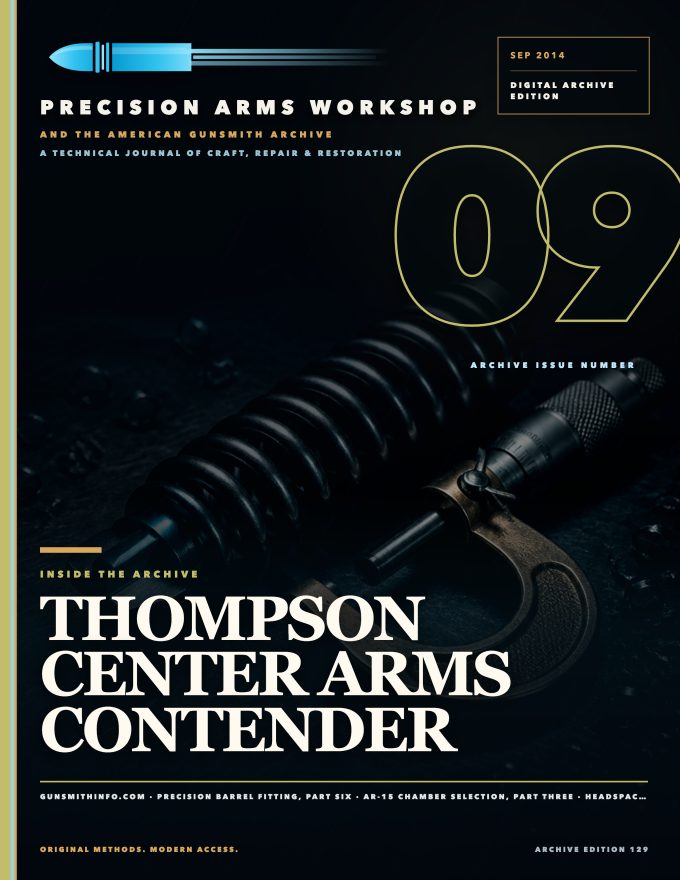 September 2014 cover — Gunsmith Magazine, The American Gunsmith Archive