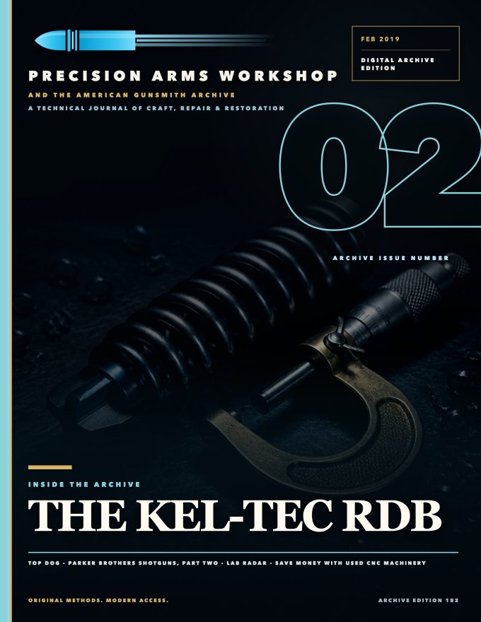 February 2019 cover — Gunsmith Magazine, The American Gunsmith Archive