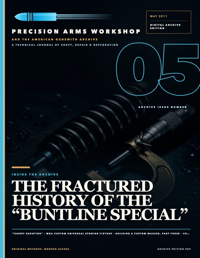 May 2011 cover — Gunsmith Magazine, The American Gunsmith Archive