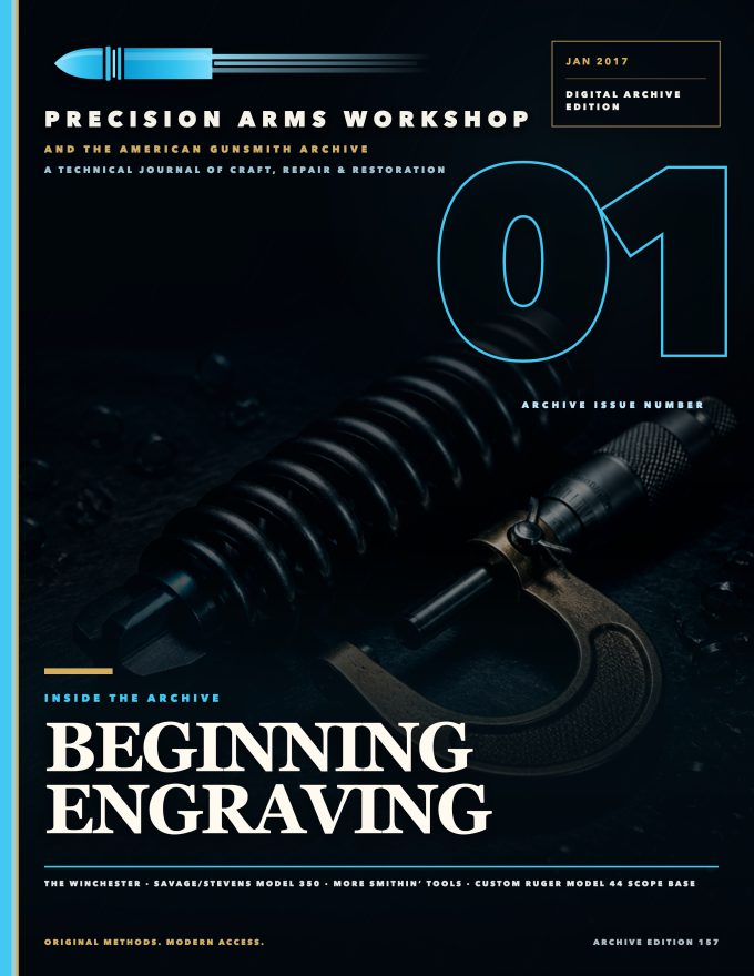 January 2017 cover — Gunsmith Magazine, The American Gunsmith Archive