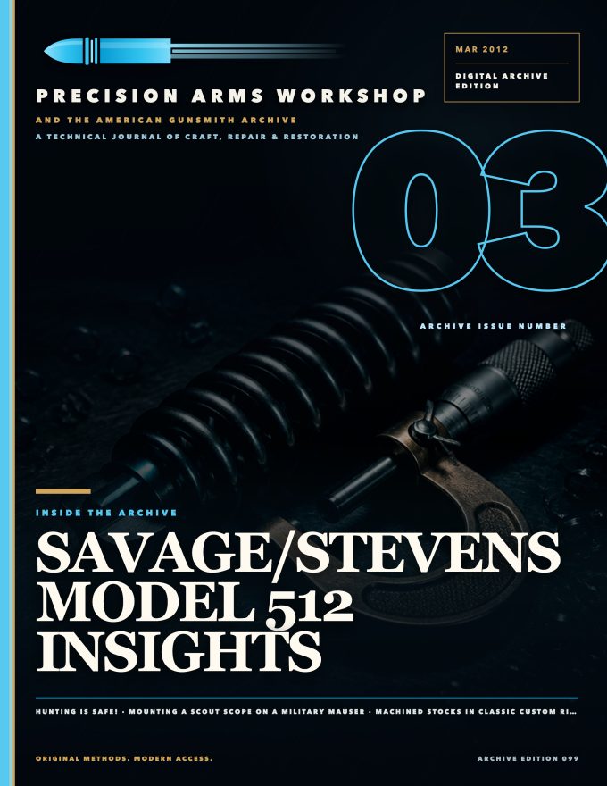 March 2012 cover — Gunsmith Magazine, The American Gunsmith Archive