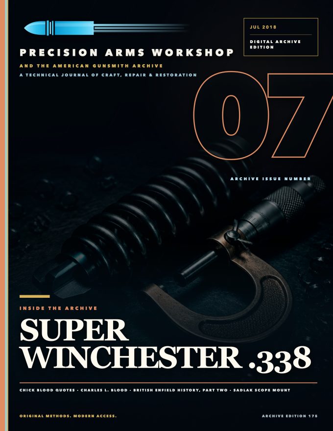 July 2018 cover — Gunsmith Magazine, The American Gunsmith Archive