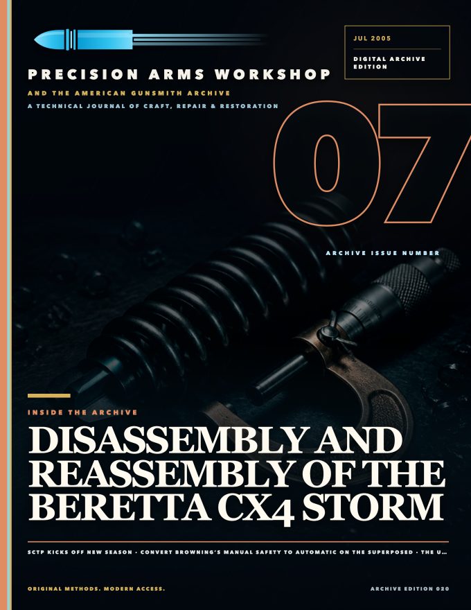 July 2005 cover — Gunsmith Magazine, The American Gunsmith Archive