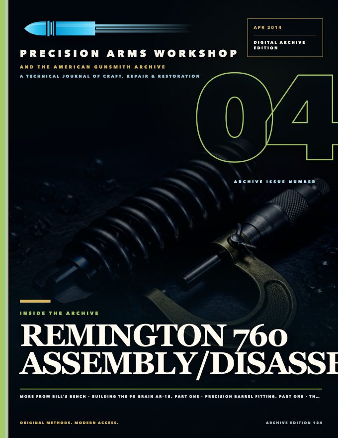 April 2014 cover — Gunsmith Magazine, The American Gunsmith Archive