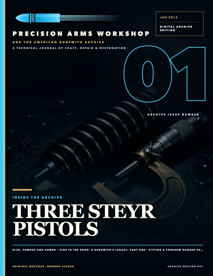 January 2012 cover — Gunsmith Magazine, The American Gunsmith Archive
