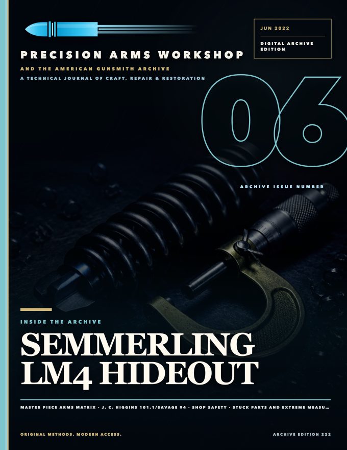 June 2022 cover — Gunsmith Magazine, The American Gunsmith Archive