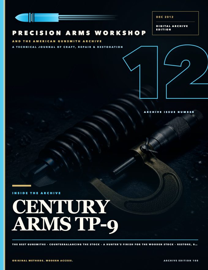 December 2012 cover — Gunsmith Magazine, The American Gunsmith Archive