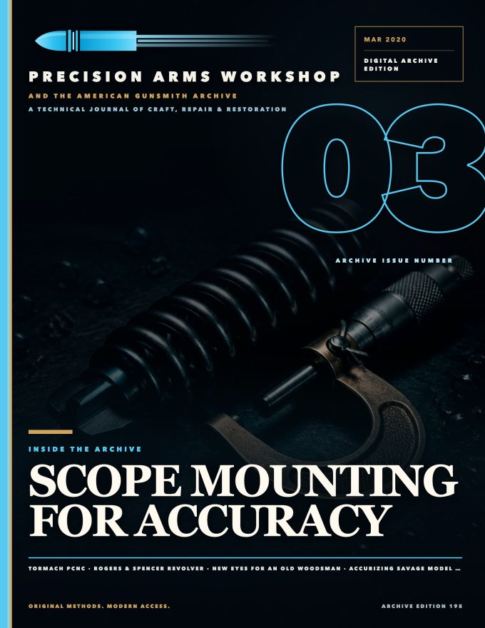 March 2020 cover — Gunsmith Magazine, The American Gunsmith Archive