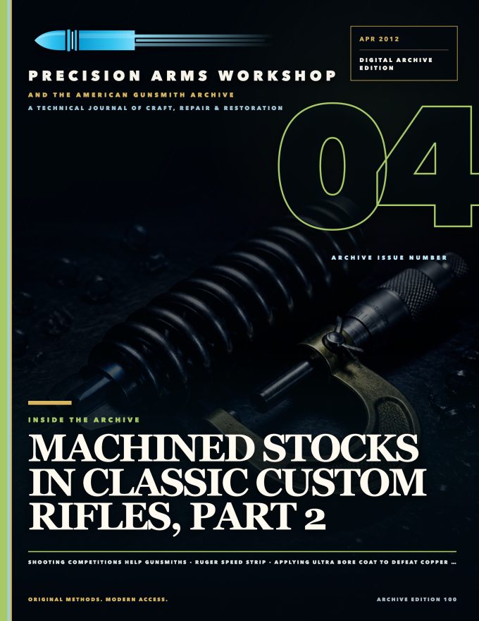 April 2012 cover — Gunsmith Magazine, The American Gunsmith Archive