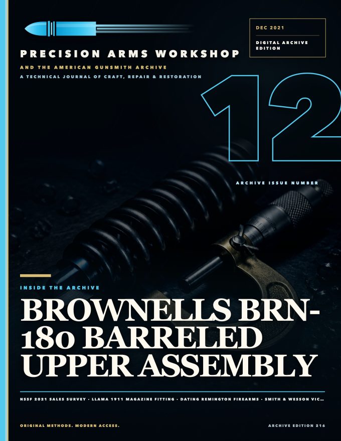 December 2021 cover — Gunsmith Magazine, The American Gunsmith Archive