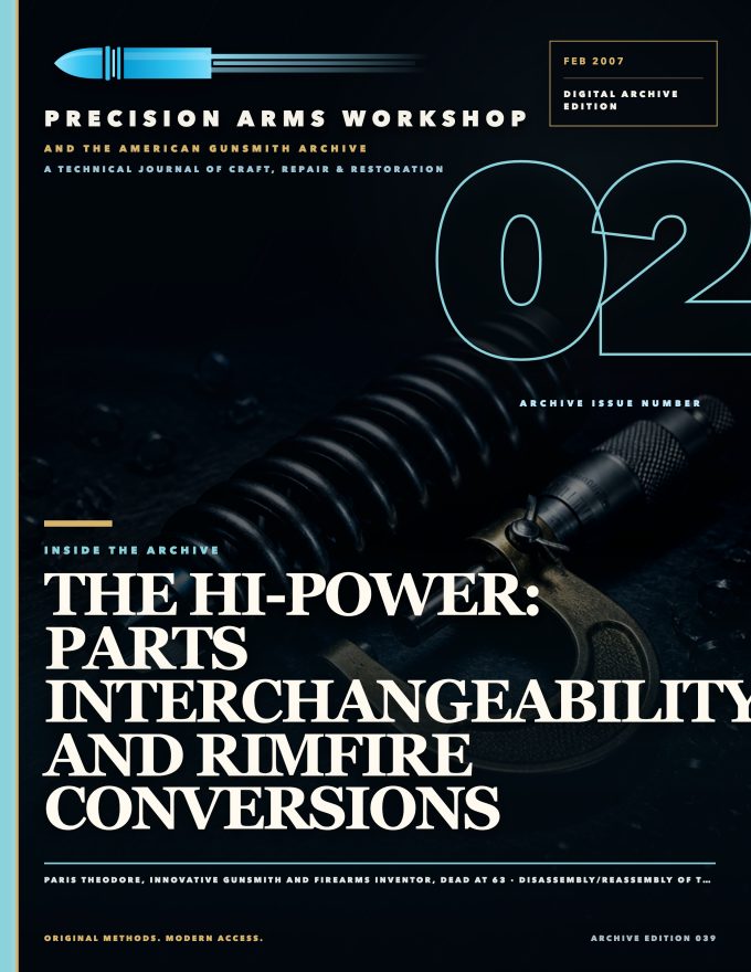 February 2007 cover — Gunsmith Magazine, The American Gunsmith Archive
