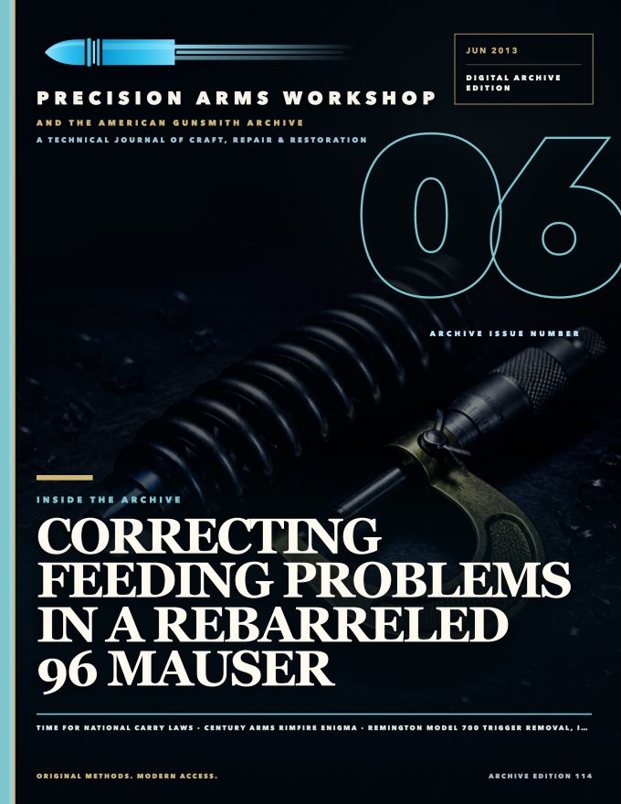 June 2013 cover — Gunsmith Magazine, The American Gunsmith Archive