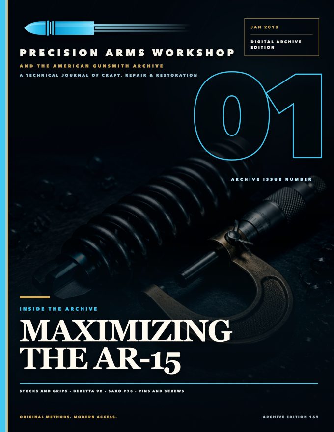 January 2018 cover — Gunsmith Magazine, The American Gunsmith Archive