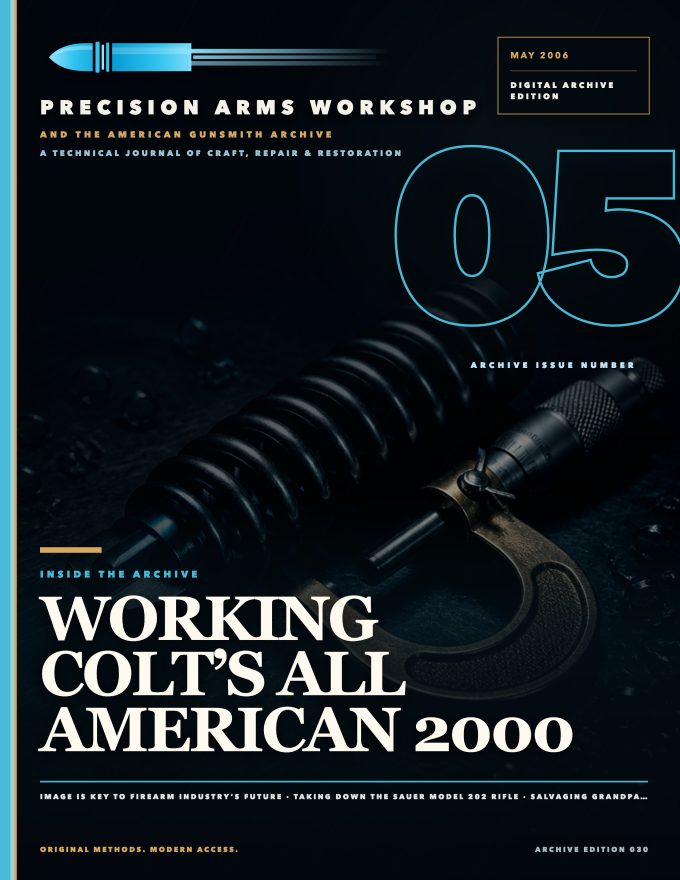 May 2006 cover — Gunsmith Magazine, The American Gunsmith Archive