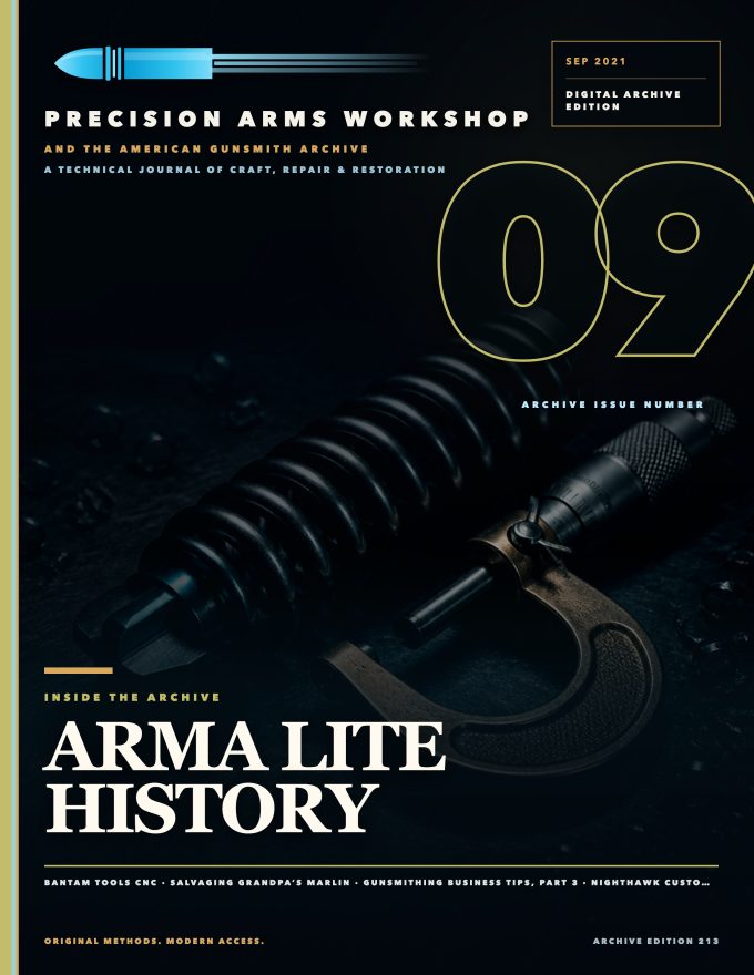 September 2021 cover — Gunsmith Magazine, The American Gunsmith Archive