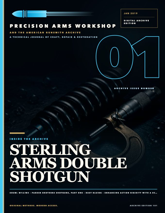 January 2019 cover — Gunsmith Magazine, The American Gunsmith Archive