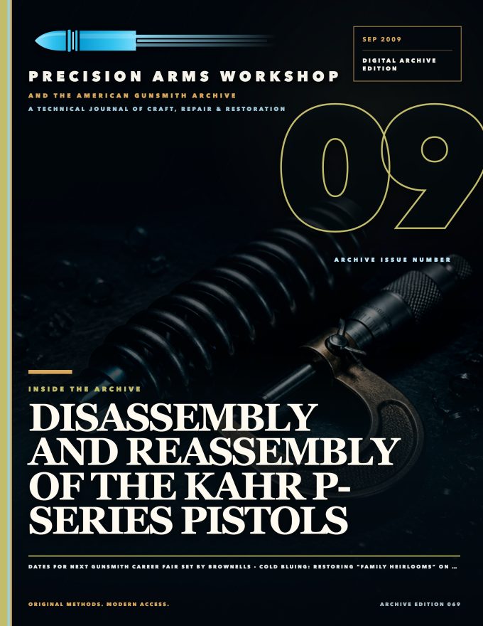 September 2009 cover — Gunsmith Magazine, The American Gunsmith Archive