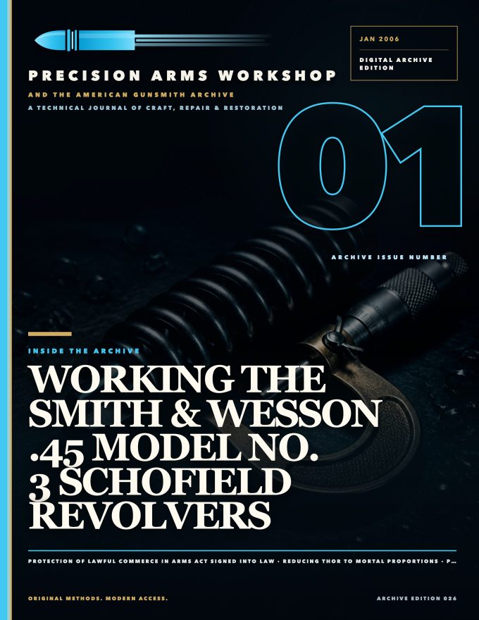 January 2006 cover — Gunsmith Magazine, The American Gunsmith Archive