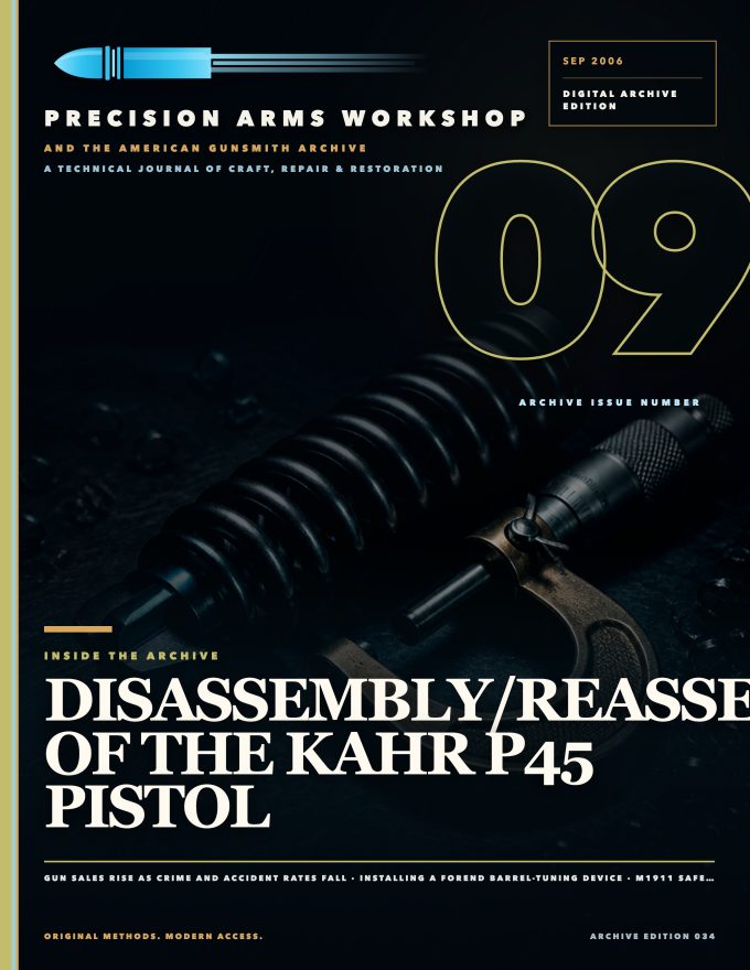 September 2006 cover — Gunsmith Magazine, The American Gunsmith Archive