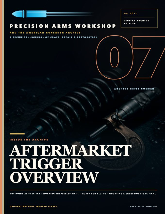 July 2011 cover — Gunsmith Magazine, The American Gunsmith Archive