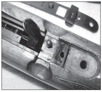 Archive image from page 4 of The Beretta Olimpia, Part Two Disassembly, parts breakdown, and schematic of Beretta’s “semi-auto bolt action” rifle and carbine.
